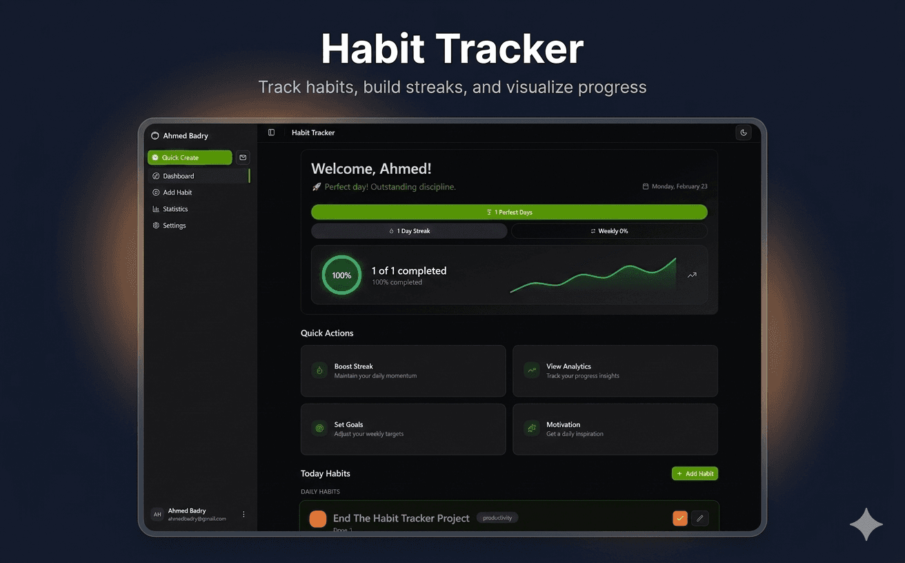 Habit Tracker main screenshot